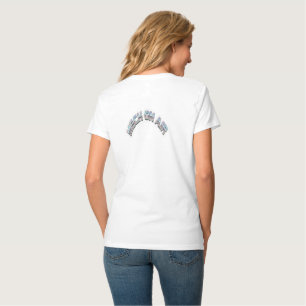 MECH ON AIR Retro-Futuristisk Holografisk Krom D T Shirt