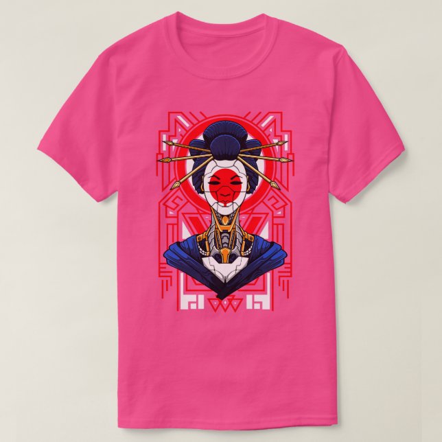 Mecha Geisha Cyborg T Shirt (Design framsida)