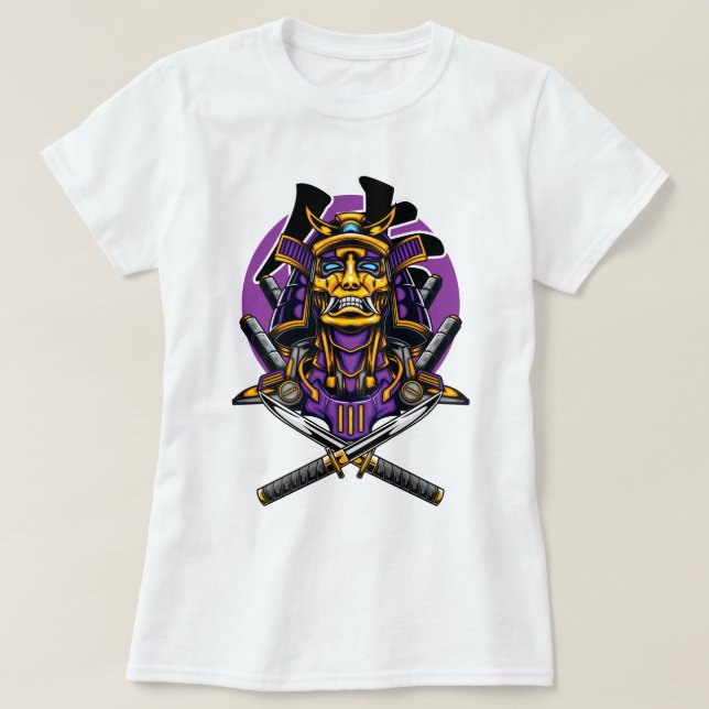 Mecha Samurai T Shirt (Design framsida)