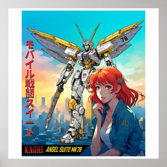 MECHA WARRIOR - KAORI'S ANGEL SUITE MK78 POSTER (Framsidan)