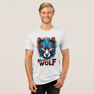 Mecha Wolf Head – Futuristisk Cyberpunk Vargdesign T Shirt