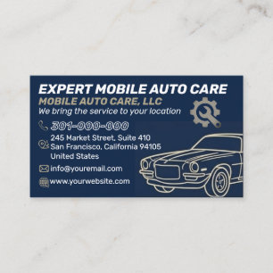 Mechani Service Auto Reparation & Bil AC Specialis Visitkort