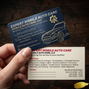 Mechani Service Auto Reparation & Bil AC Specialis Visitkort
