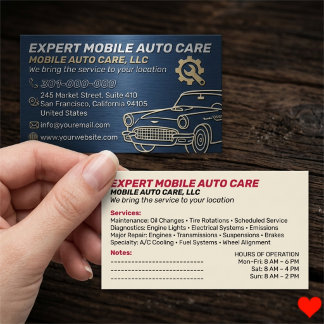Mechani Service Auto Reparation & Bil AC Specialis Visitkort