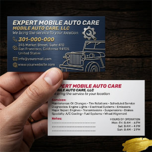 Mechani Service Auto Reparation & Bil AC Specialis Visitkort