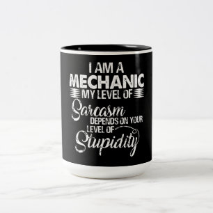 Mechanic Älskare Jag är en mekanism Två-Tonad Mugg