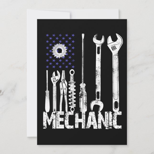 Mechanic Älskare | Mechanic USA flagga Meddelande (Framsida)