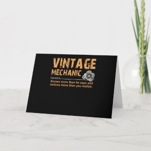 Mechanic Älskare   Mekanisk definition av Vintage Kort