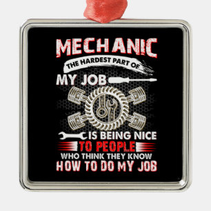 Mechanic Älskare Mekanisk den svåraste Julgransprydnad Metall