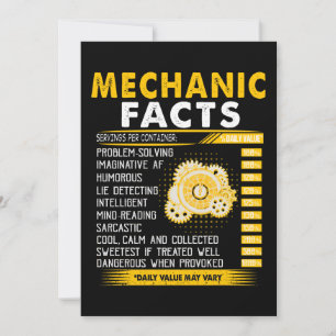 Mechanic Älskare   Mekaniska fakta Meddelande