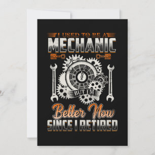 Mechanic Älskare Vintage I brukade vara en mekan Meddelande