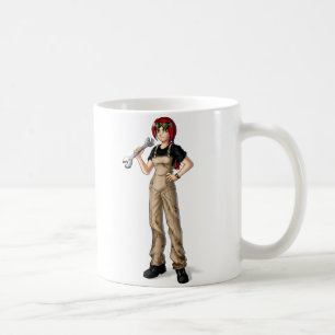 Mechanic Anime Girl Kaffemugg