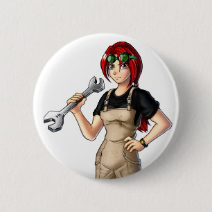 Mechanic Anime Girl Knapp