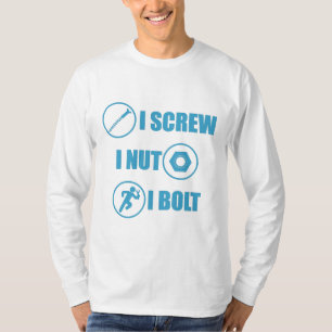 Mechanic Automobile Sherd Nöt Bolt Novelty T Shirt