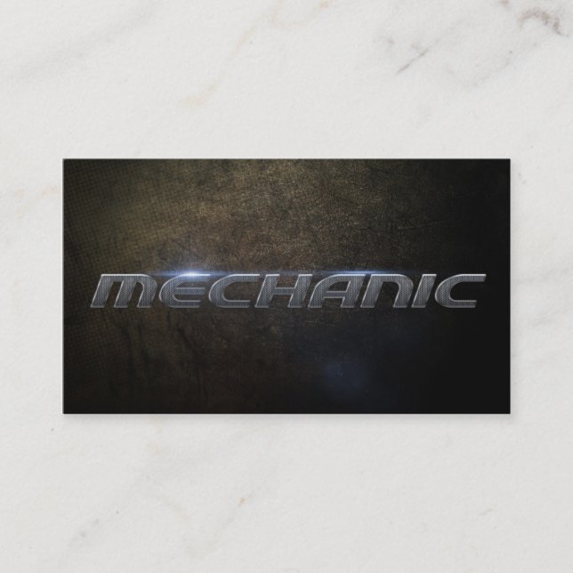 Mechanic Business card Visitkort (Framsida)