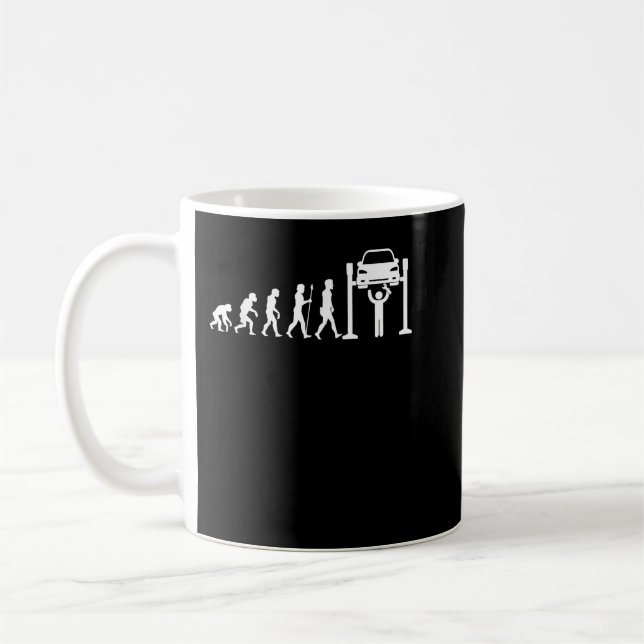 Mechanic Evolution  Mechanic Gift Car Mechanics Te Kaffemugg (Vänster)