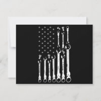 Mechanic Flagga American Patriotic Flagga Car Mech