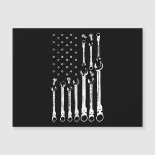 Mechanic Flagga American Patriotic Flagga Car Mech