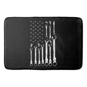 Mechanic Flagga American Patriotic Flagga Car Mech Badrumsmatta