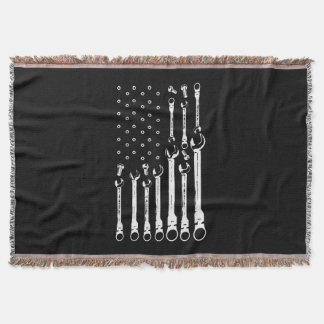 Mechanic Flagga American Patriotic Flagga Car Mech Filt
