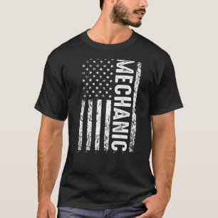 Mechanic Flagga Patriotic Mechanic Usa American Fl T Shirt