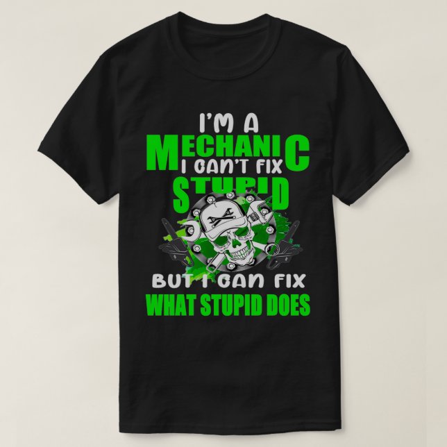 MECHANIC FUNny BACKSIDE Pullover T Shirt (Design framsida)