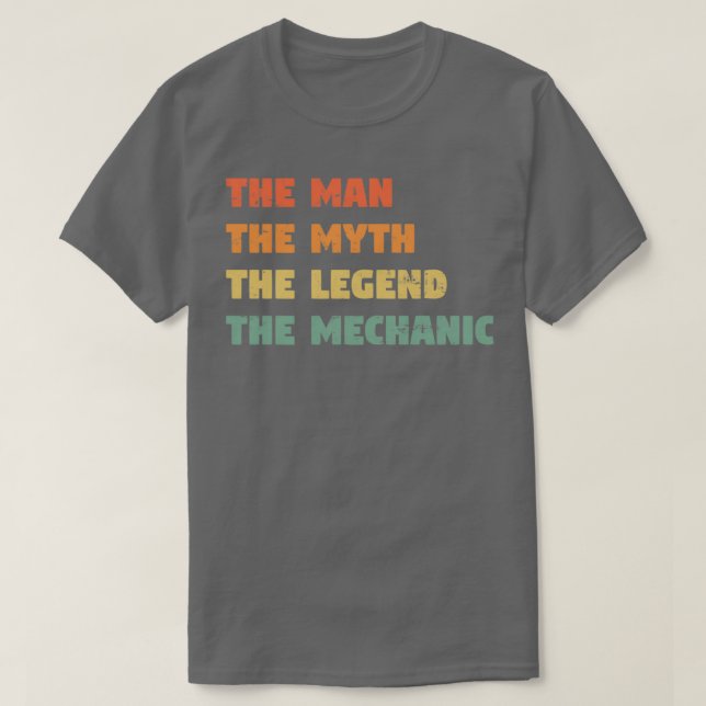Mechanic Funny Gift för honom Mechanic T Shirt (Design framsida)