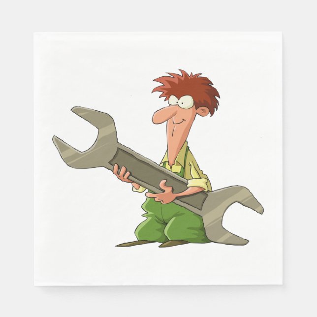 Mechanic Giant Spanner Pappersservett (Framsidan)