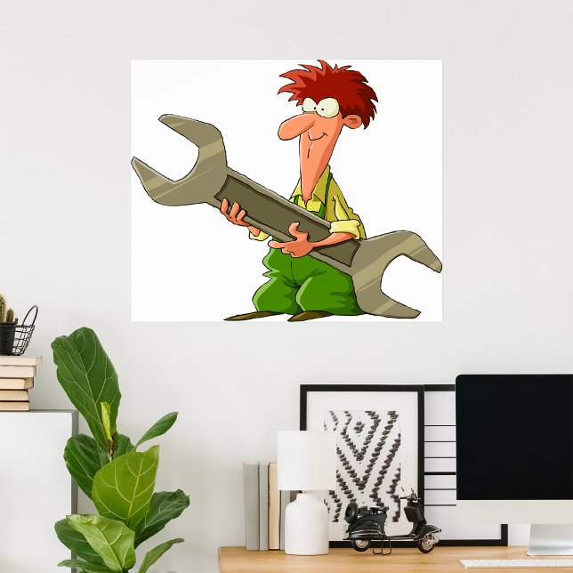 Mechanic Giant Spanner Poster (Skapare uppladdad)