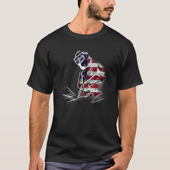Mechanic Metalworkers Usa Foundry Blacksmith Forge T Shirt (Framsida)