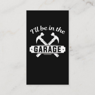 Mechanic Pappa Crateur Garage Repvernör Visitkort