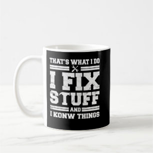 Mechanic Pappa Tee för manar det är vad jag gör fö Kaffemugg