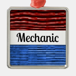 Mechanic Patriotic jul Ornament