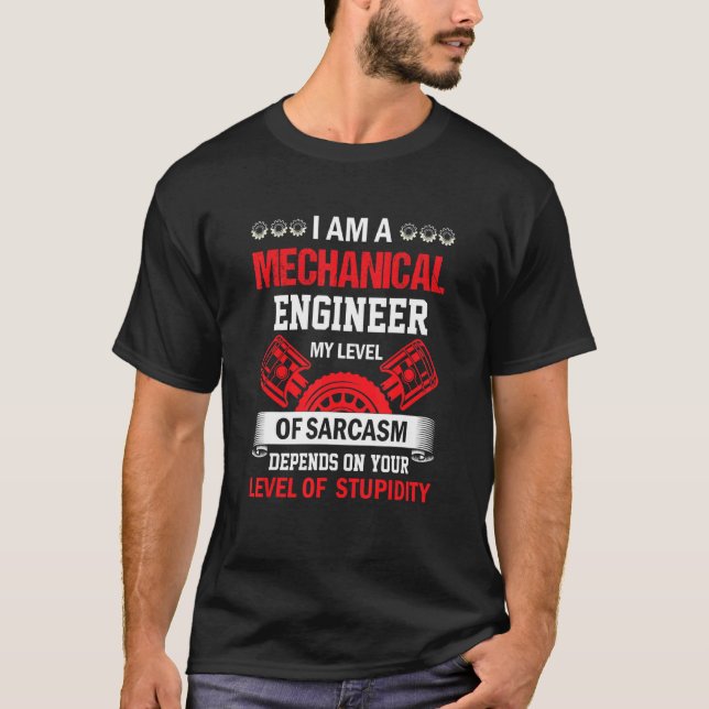 Mechanic Sarcasm Mechanical Ingenjör Quote Repaire T Shirt (Framsida)