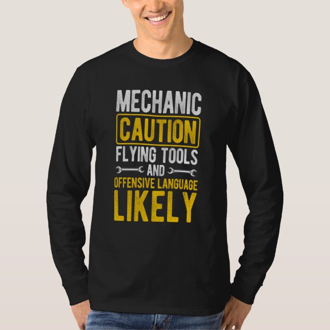 Mechanic Tuning Tuner Car  Car Guy Fast Car T Shirt (Framsida)