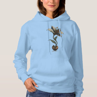 Mechanical Bloom Steampunk Botanical Art T Shirt
