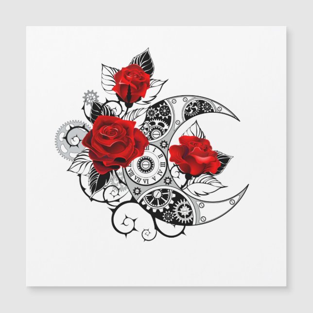 Mechanical Crescent with Red Roses (Framsida)