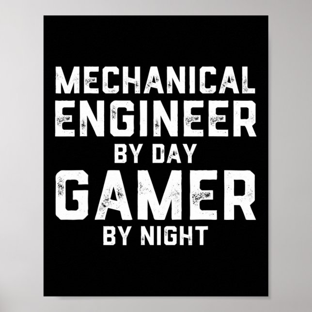 Mechanical Engineer By Day Gamer By Night Meme For Poster (Framsidan)