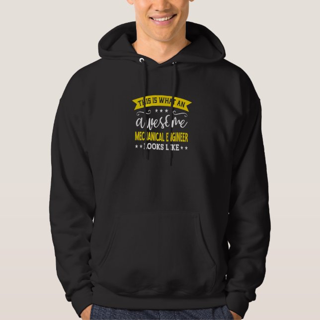 Mechanical Engineer Job Title Employee Mechanical  Hoodie (Framsida)