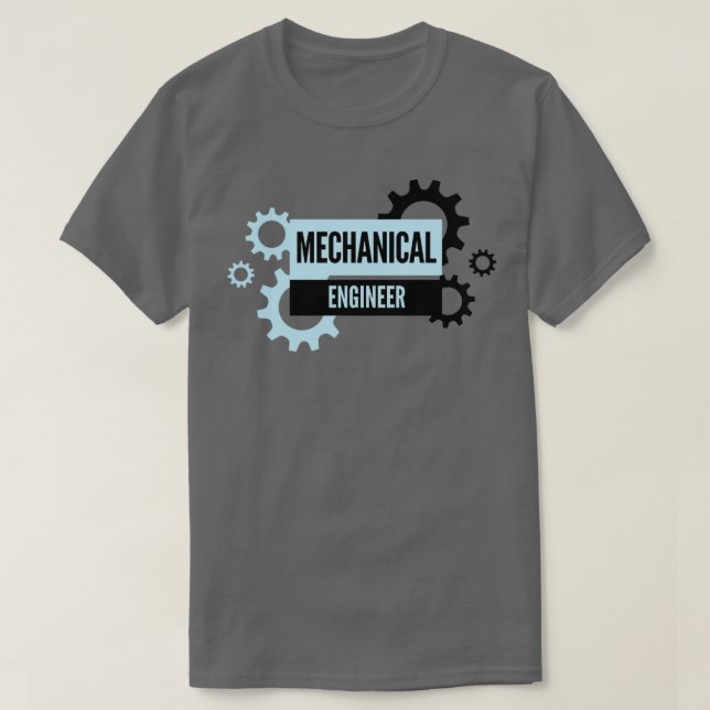 Mechanical Engineer Pinion Wizard Graduation Skill T Shirt (Design framsida)