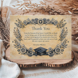 Mechanical Engineering Degree Graduation Tack Kort