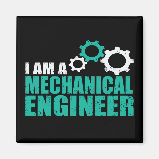 Mechanical Engineering Funny Engineer Magnet (Framsidan)