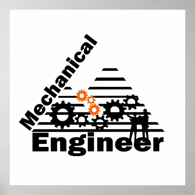 Mechanical Engineering Funny Engineer Poster (Framsidan)