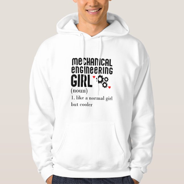 Mechanical Engineering Hoodie (Framsida)