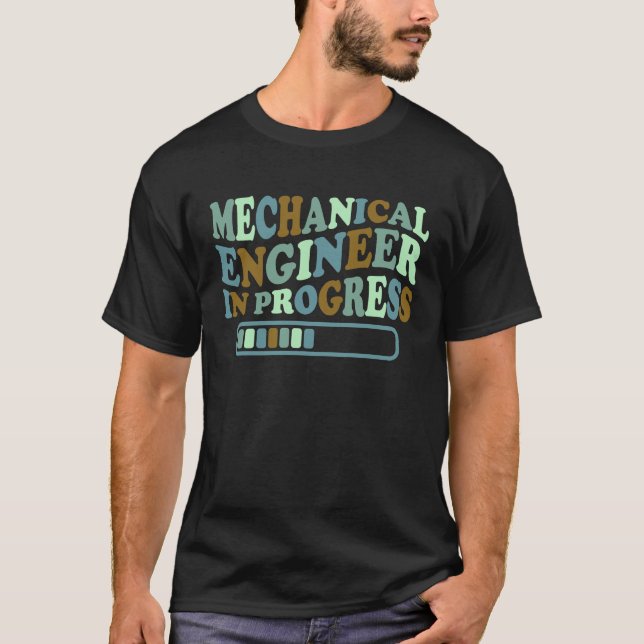 Mechanical Engineering School Mechanical Engineeri T Shirt (Framsida)
