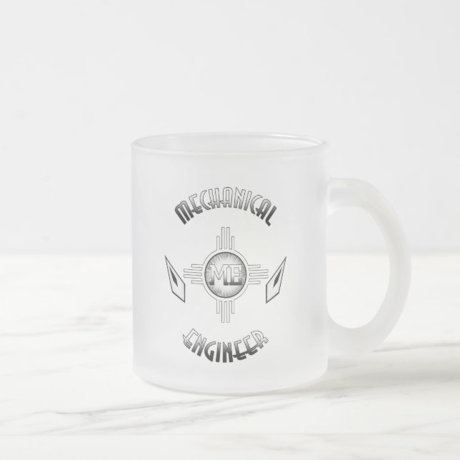 Mechanical Ingenjör Retro Frostad Glasmugg (Höger)