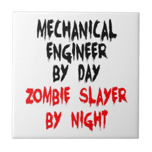 Mechanical Ingenjör Zombie Sayer Kakelplatta