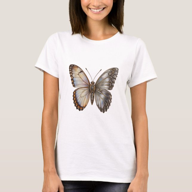 Mechanical Metamorphosis Butterfly T Shirt (Framsida)