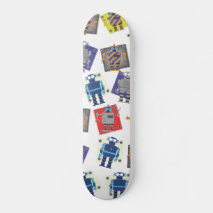 Mechanical Robot mönster Mini Skateboard Bräda 18,7 Cm