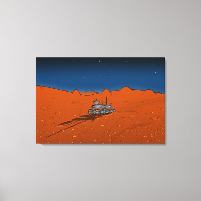 Mechanical Robot Tecknad Canvastryck (Framsida)